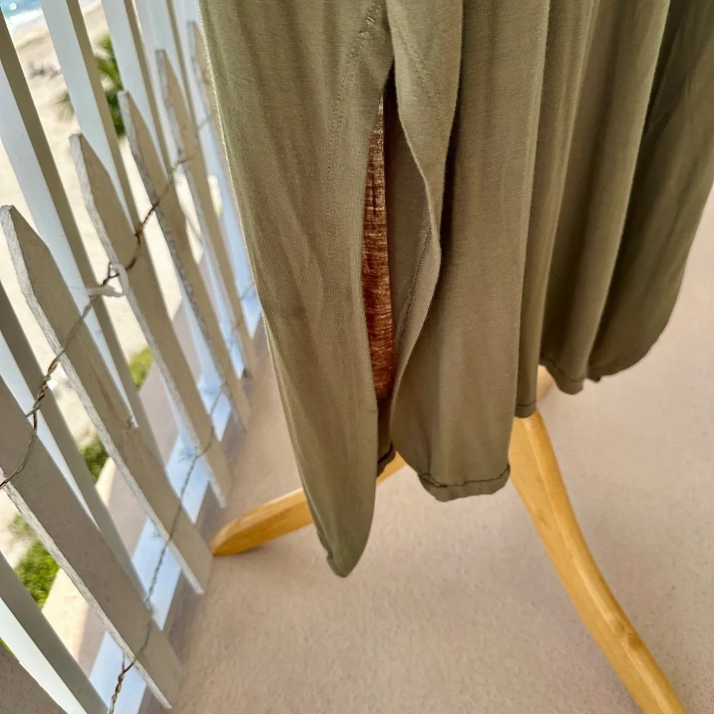 Olive Green Flowing maxi dress